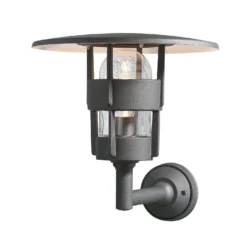 Konstsmide Freja 522-750 Wall Light - Matt Black - Alton Garden Centre
