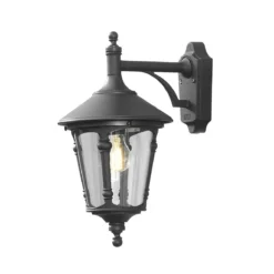 Konstsmide Virgo 568-750 Wall Light - Matt Black - Alton Garden Centre