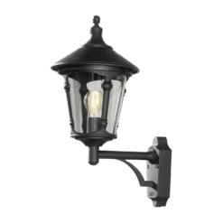 Konstsmide Virgo 571-750 Wall Light - Matt Black - Alton Garden Centre