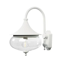 Konstsmide Libra 619-250 Down Wall Light - Matt White - Alton Garden Centre