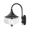 Konstsmide Libra 619-750 Down Wall Light - Matt Black - Alton Garden Centre