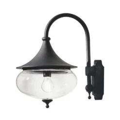 Konstsmide Libra 619-750 Down Wall Light - Matt Black - Alton Garden Centre