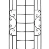 Panacea Romantic Curved Trellis - Black - Alton Garden Centre