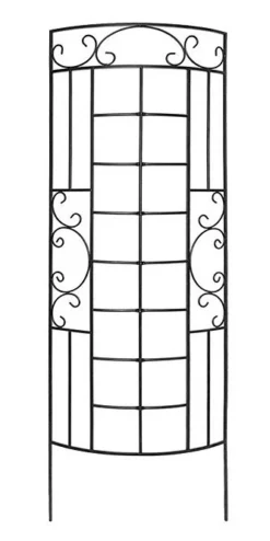 Panacea Romantic Curved Trellis - Black - Alton Garden Centre