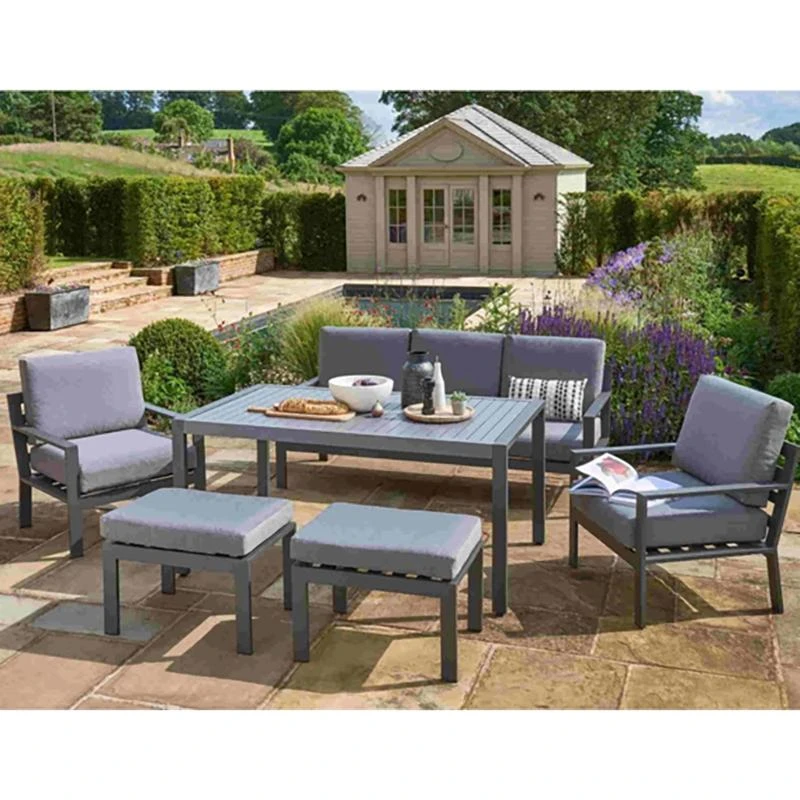 Norfolk Leisure - Sandringham Lounge Set In Anthracite Grey - Alton Garden Centre 1 Norfolk Leisure - Sandringham Lounge Set In Anthracite Grey - Alton Garden Centre
