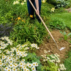 Kent & Stowe Long 3 Edge Hoe ~ Stainless Steel - Alton Garden Centre -Garden Strimmers Shop stainless steel long handled 3 edge hoe long shot kent and stowe 70100037
